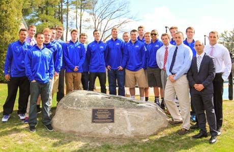 Basketball Team Group Photo At Plaque Dedication Basketball team group photo at plaque dedication