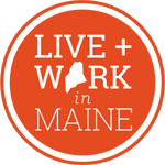 Live + Work in Maine logo