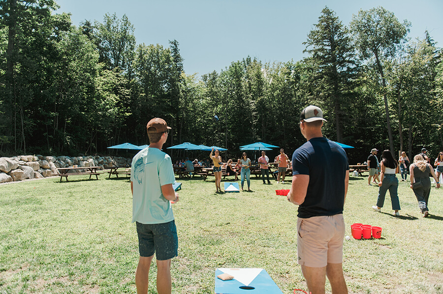 Jumpstart 2 students play games at the lakefront