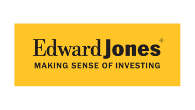 Edward Jones logo with the tagline "Making Sense of Investing" on a yellow background, highlighting their commitment to corporate excellence. Saint Joseph's College of Maine