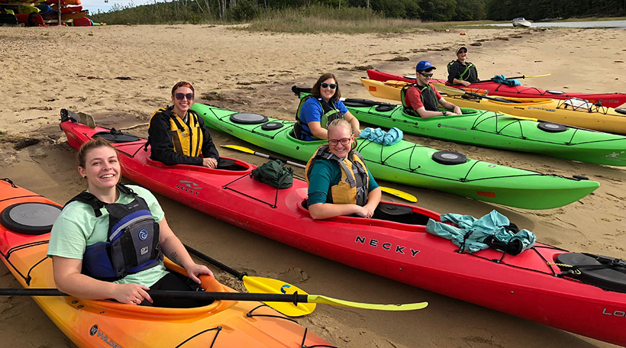 Outdoor Adventure Club kayaking
