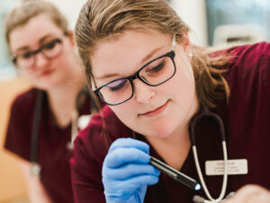 Saint Joseph’s College Meets Alfond Foundation Challenge for Nursing Innovation Hub 2 undergraduate nursing student