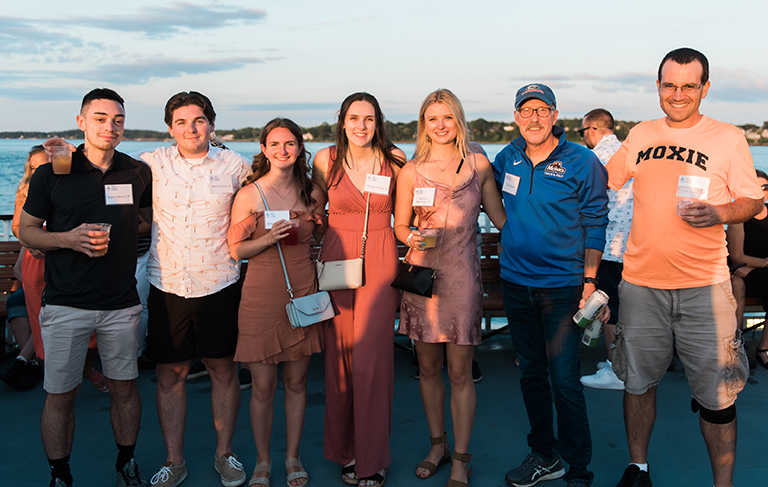 Alumni group during Alumni Cruise in July 2021