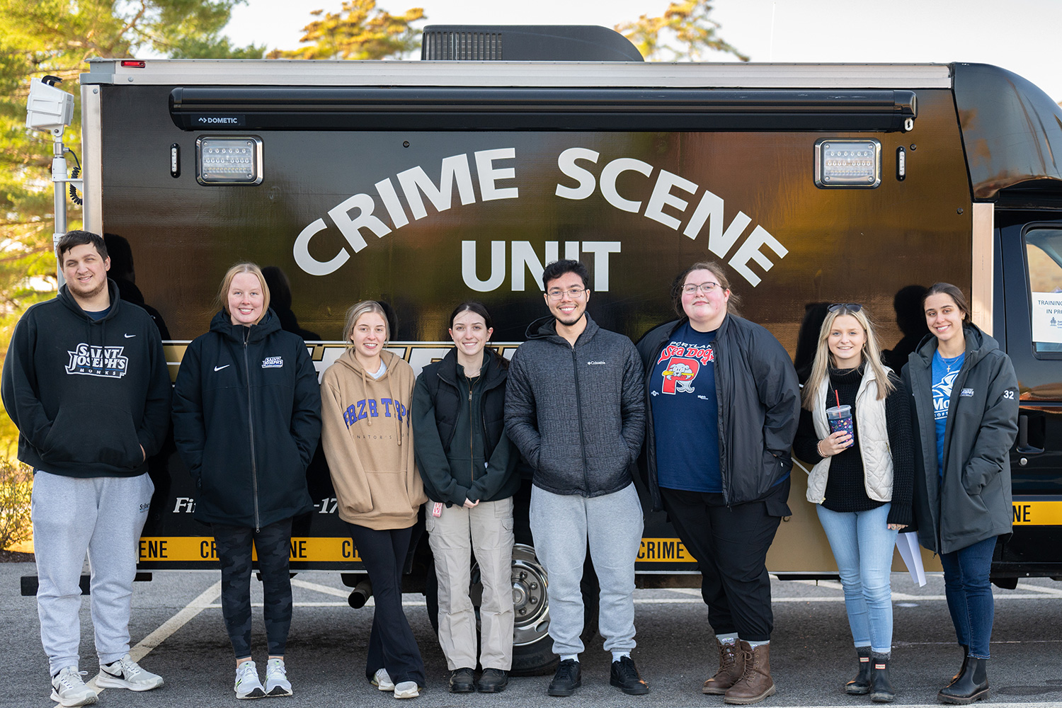 Criminal Justice, Bs 1 Group of Criminal Justice students from the crime scene mock investigation.