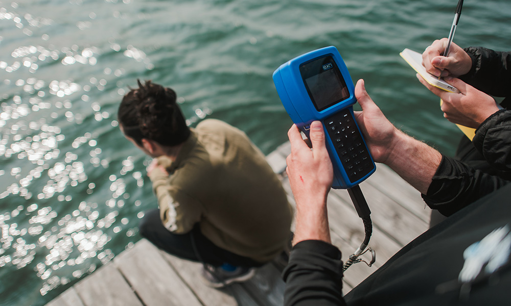 Environmental Science Semester (Ess) 4 ESS student with meter