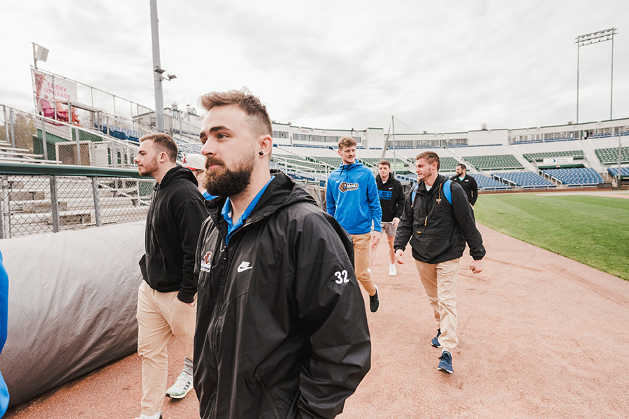 Sport and exercise science students tour Hadlock field
