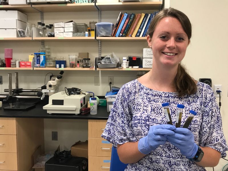 Biology &Amp; Medical Biology, Bs 1 Sarah Curtin in science lab