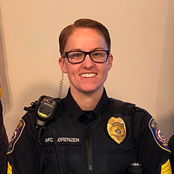 Jaci-Lorenzen Jaci Lorenzen, 2014 criminal justice graduate