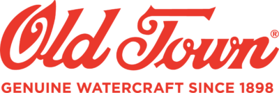 Logo of Old Town with the tagline "Genuine Watercraft Since 1898" in red text, showcasing their commitment to quality and trusted craftsmanship. Proudly associated with SJC as corporate partners. Saint Joseph's College of Maine