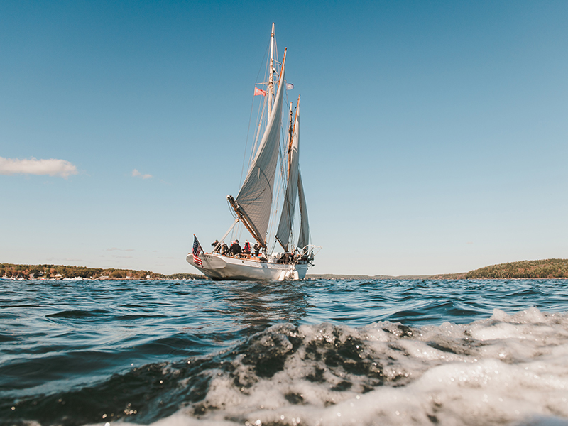 ESS students on Bageera in the Atlantic Ocean