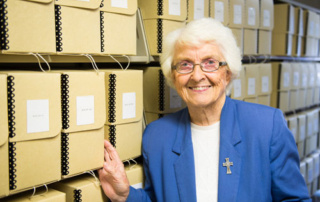 Eyes On The Past And Future 6 Sr. Mary George O'Toole in the Archives