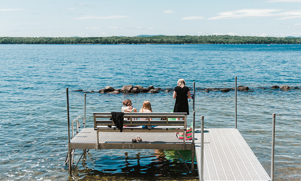Summer-Lakefront Students at the lakefront in summer