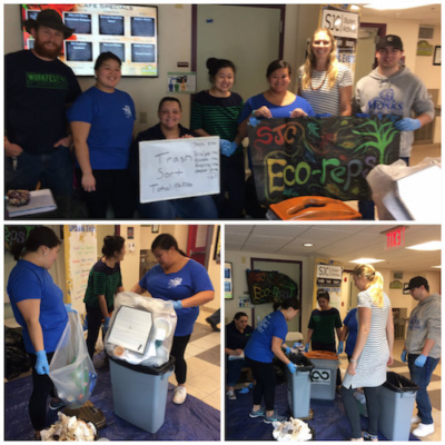 Student Trash Study Reveals Dramatic Discovery 1 Trash Sort EcoReps Spring 2017