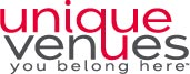 Urlogo Logo for Unique Venues. The text "unique venues" is in red and gray with a distinctive design on the "u" and "n," and the tagline "you belong here" is written below in gray. Perfect for rental spaces, conferences, and events, ensuring you find the ideal spot to make your occasion memorable. Saint Joseph's College of Maine