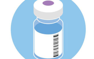 Student Vaccination Registration 2 vaccine vial graphic from the CDC