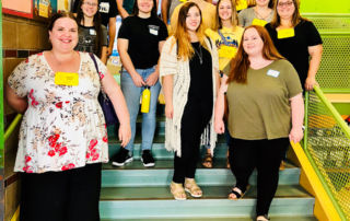 FYE students and Dr. Marion Young after taking a tour of the Portland Children’s Museum and Theatre of Maine.