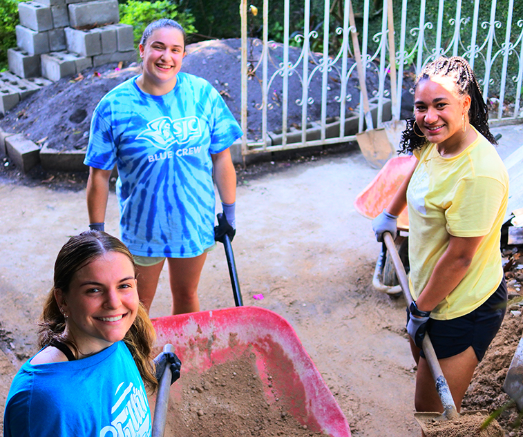 &Quot;I Can Spend A Week Of My Life And Give To The People Who Need It Most.&Quot; 4 Three members of team 1 digging in preparation for laying a new school foundation.