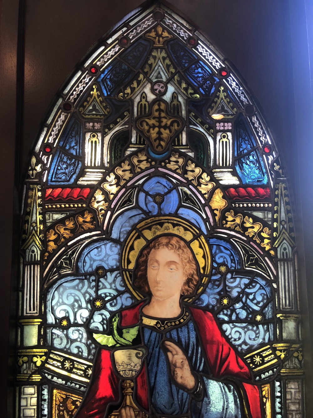 Stainedglass1 Saint Edward the Confessor stained glass window