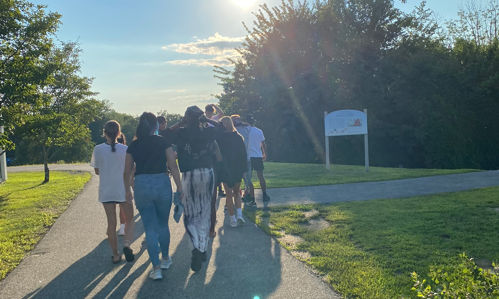 Talbot-Scholars-Group3 Talbot Scholars walking together.